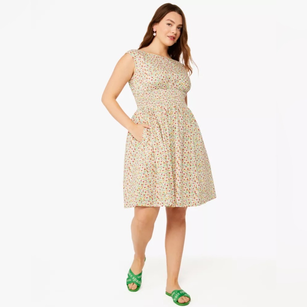KATE SPADE OUTLET ♠️♠️♠️ Ditsy Blossom Blaire Dress💐🌸💐🌸💐🌸💐🌸💐🌸💐🌸💐🌸
